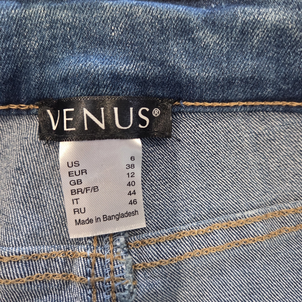 VENUS Light Blue Jeans With Sequins - Picture 4 of 11